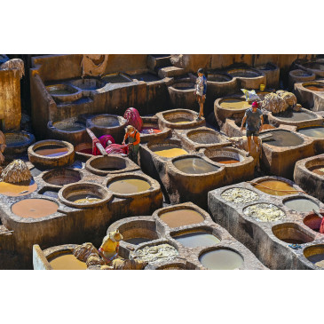 Fès - Quartier des tanneurs par Neverlan de Pixabay